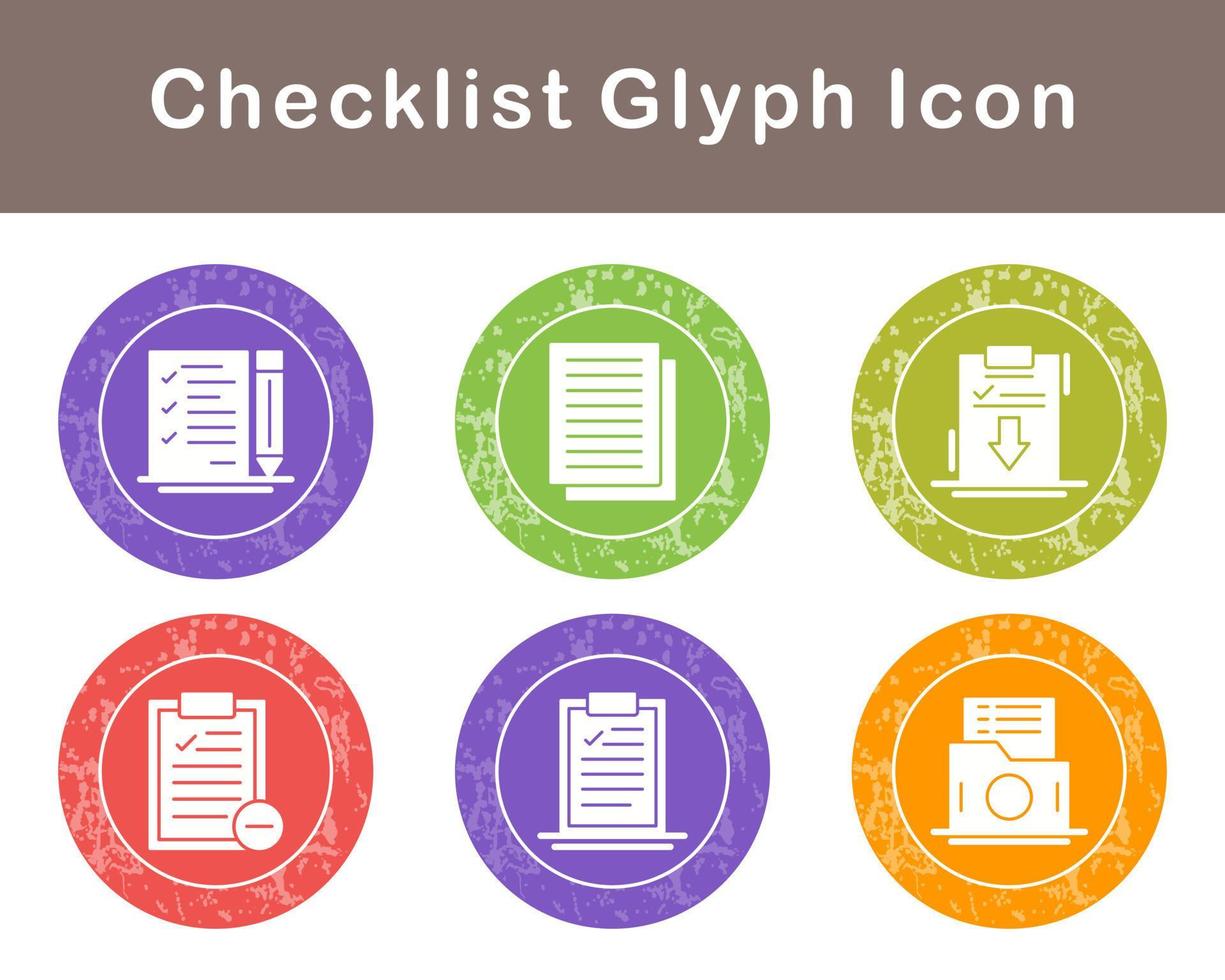 Checklist Vector Icon Set