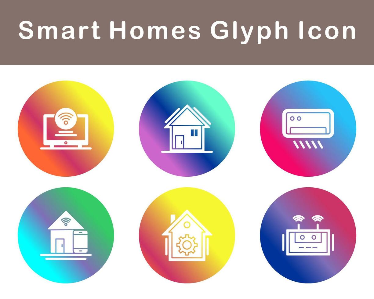 Smart Homes Vector Icon Set