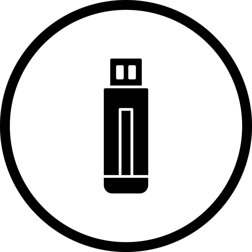 USB Drive Unique Vector Icon