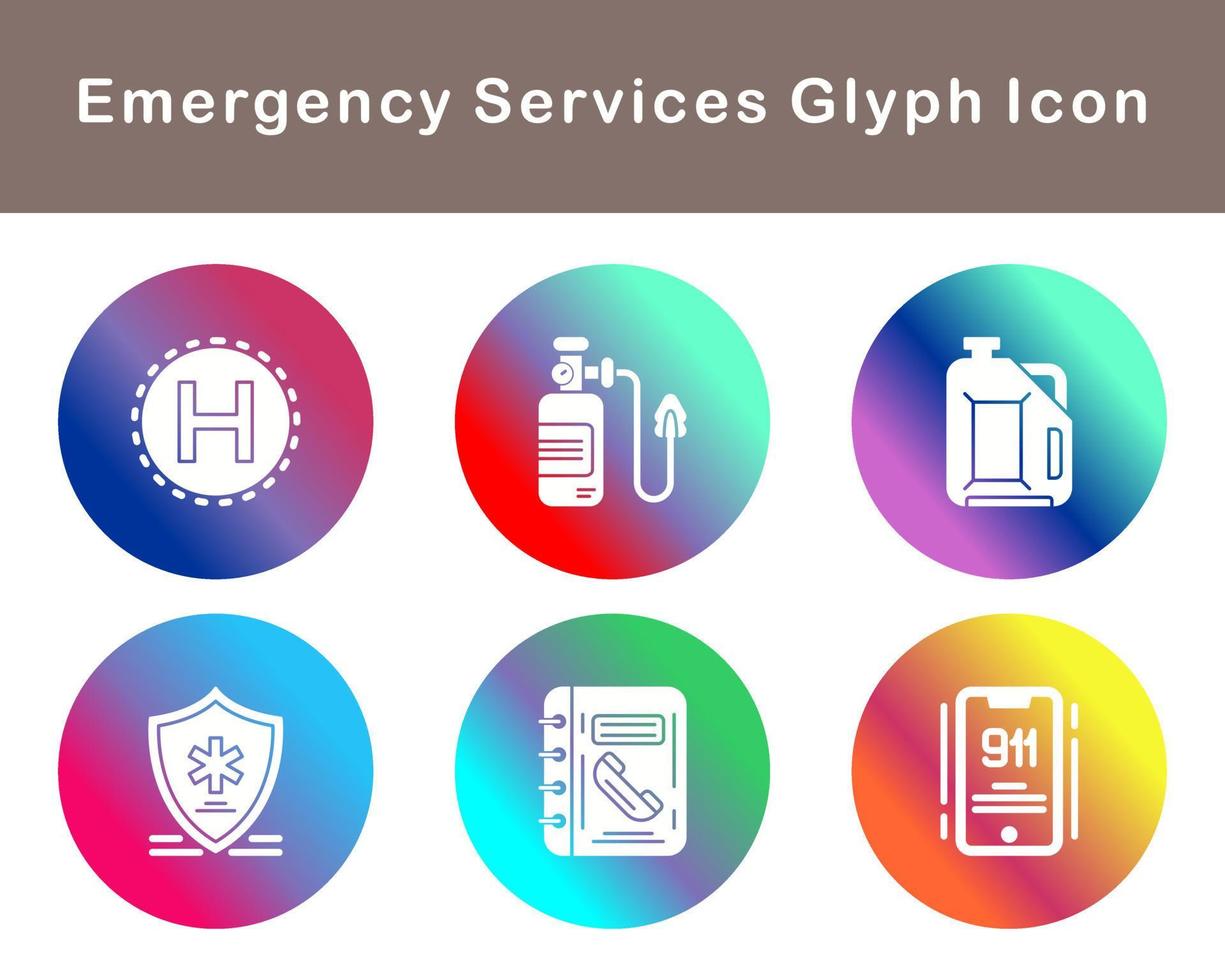 Emergency Services Vector Icon Set