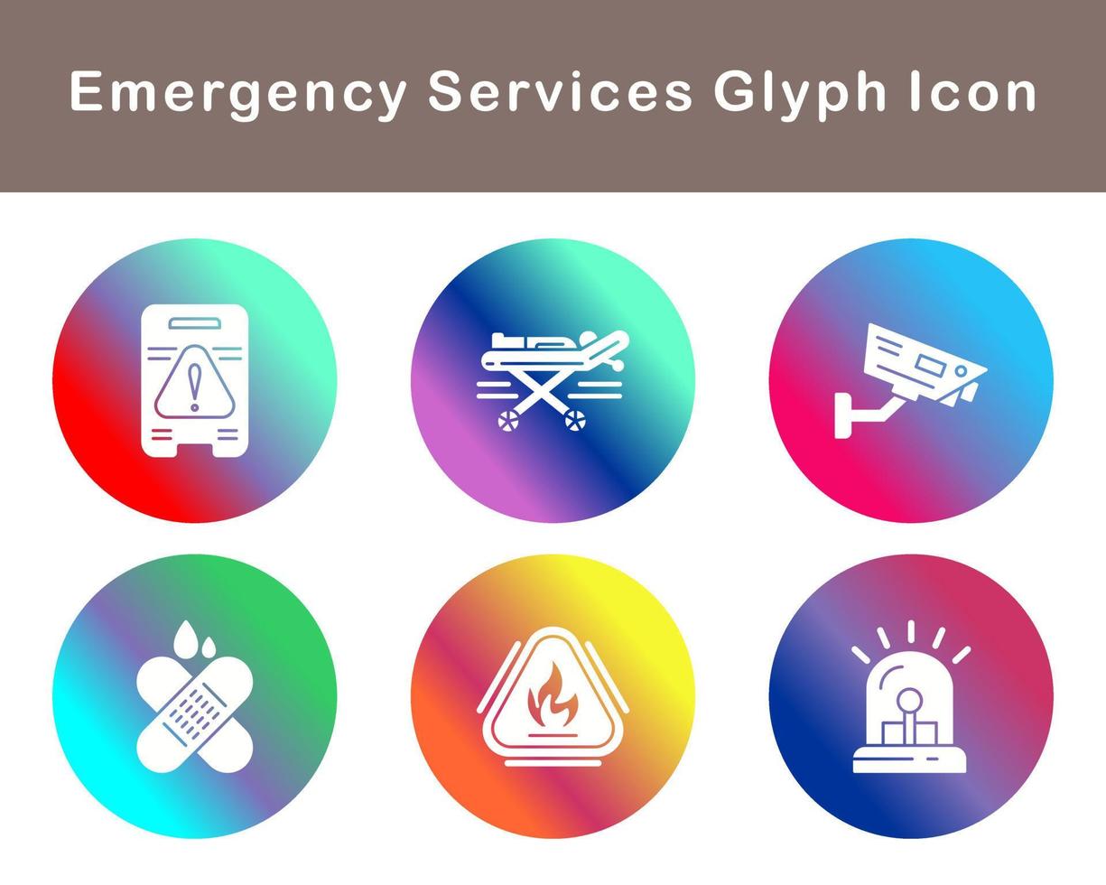 Emergency Services Vector Icon Set