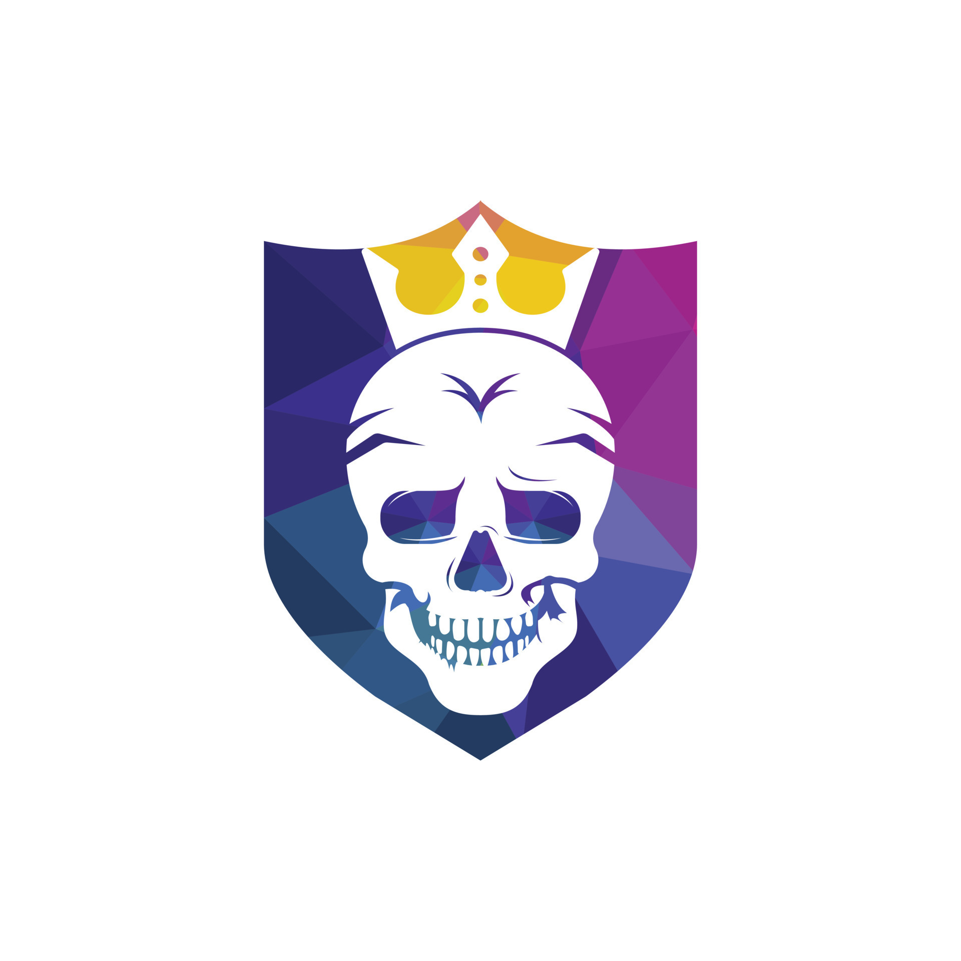 Skull King Vector Logo Design Template Dark King Logo Design Concept skull-king-vector-logo-design-template-dark-king-logo-design-concept