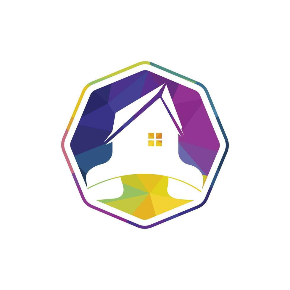 Home call vector logo design template. Real estate business logo concept.