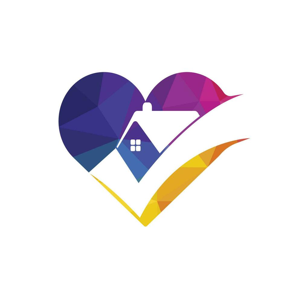 Check home vector logo design template. Logo for real estate business.