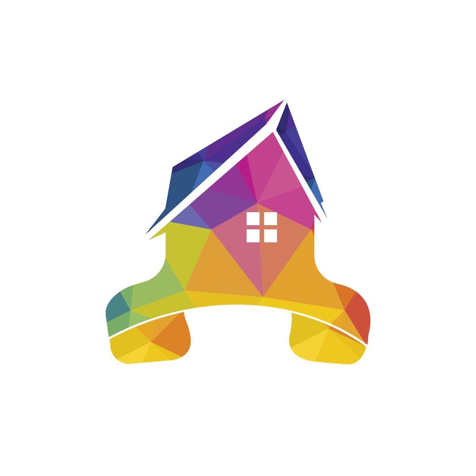 Home call vector logo design template. Real estate business logo concept.