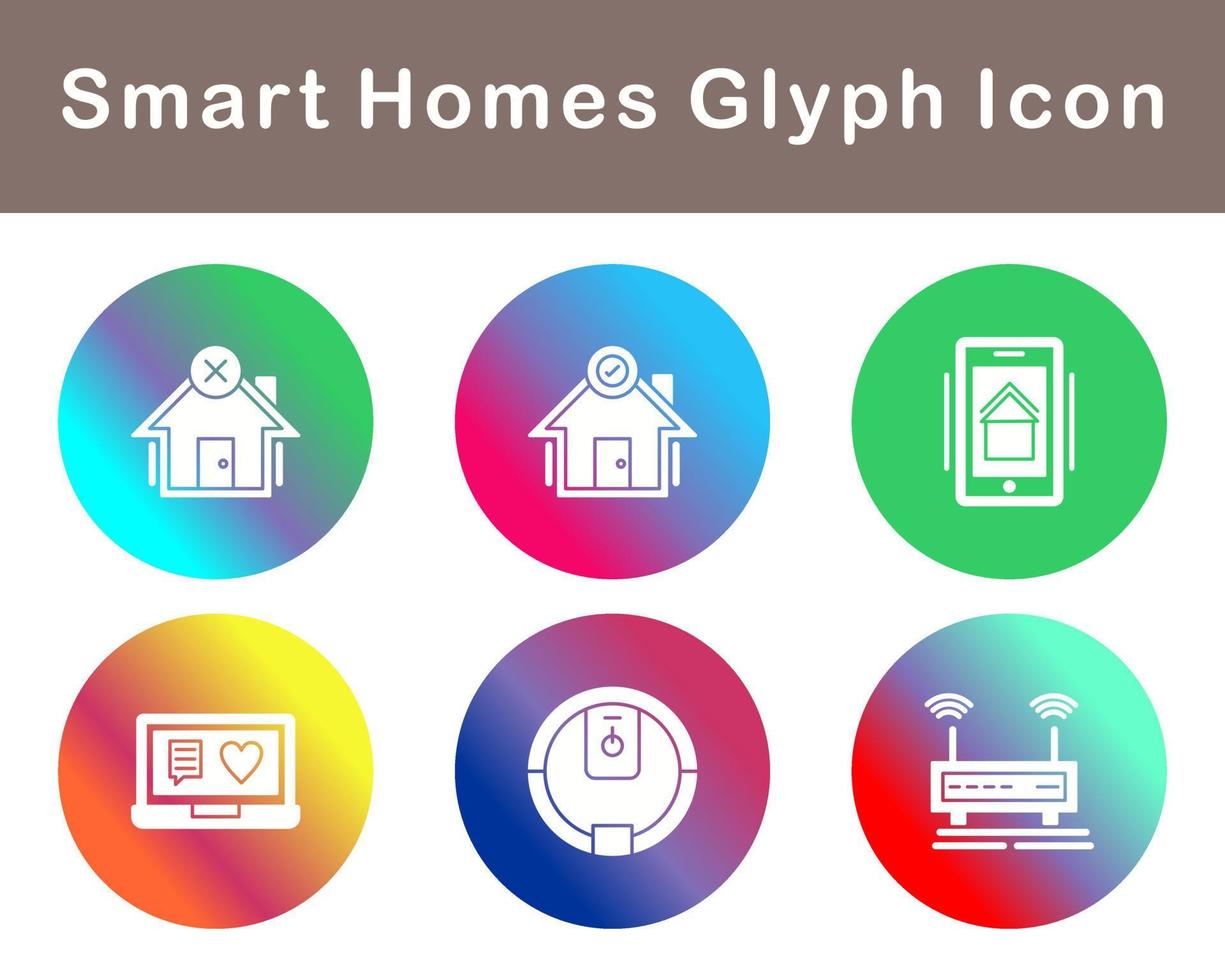 Smart Homes Vector Icon Set