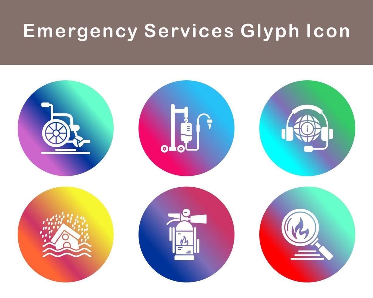 Emergency Services Vector Icon Set