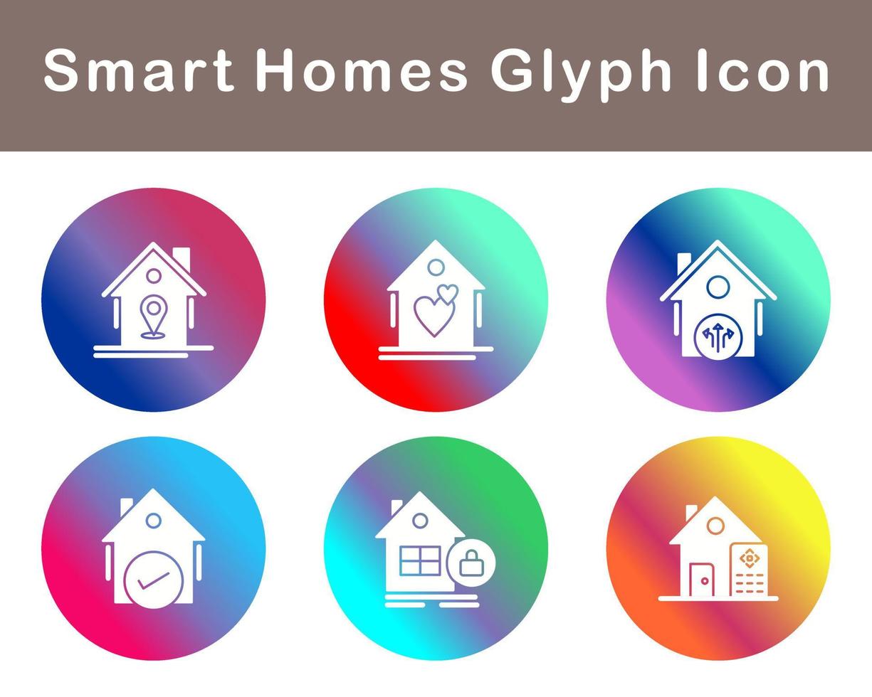 Smart Homes Vector Icon Set