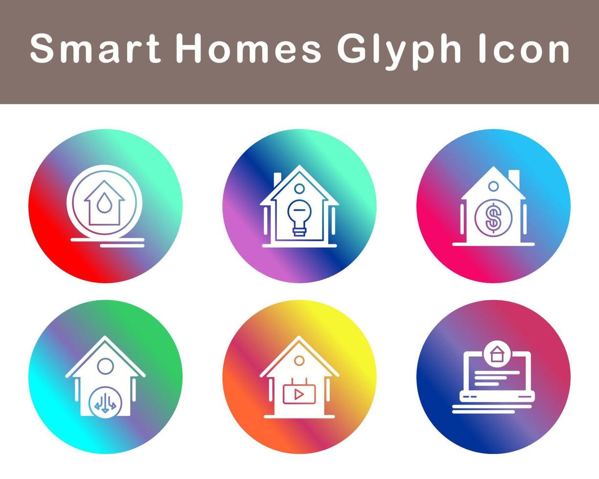 Smart Homes Vector Icon Set