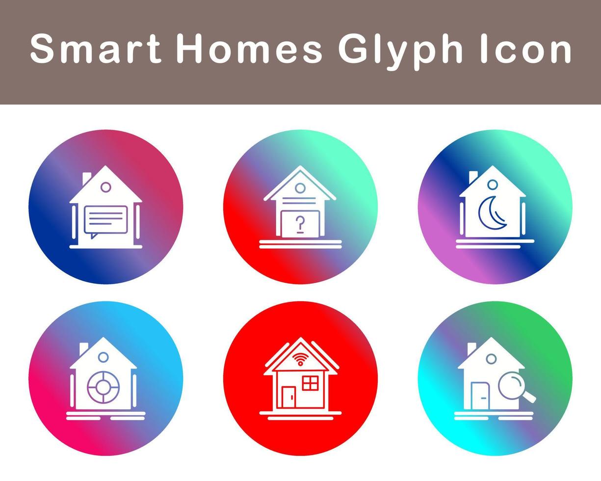 Smart Homes Vector Icon Set