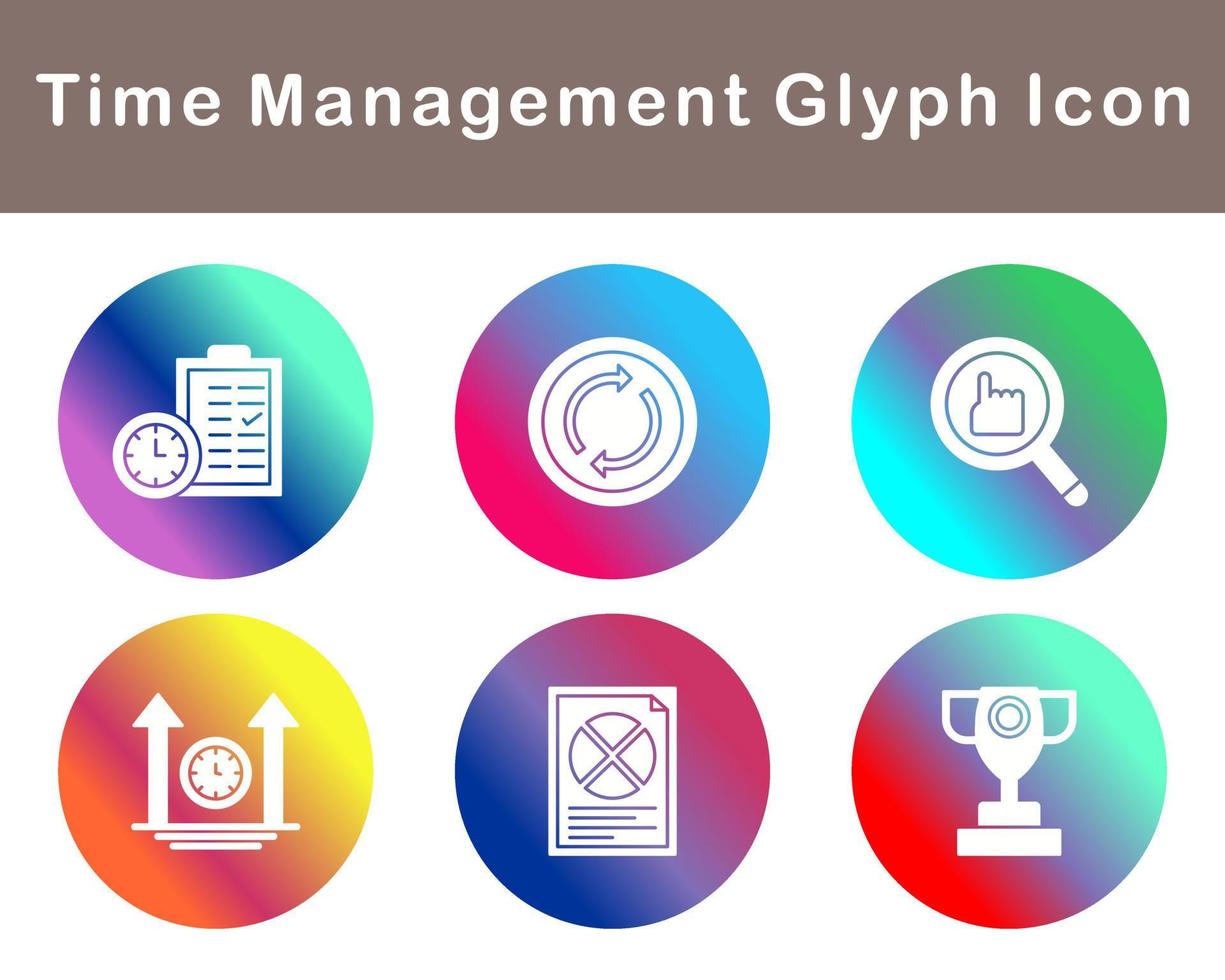 Time Management Vector Icon Set