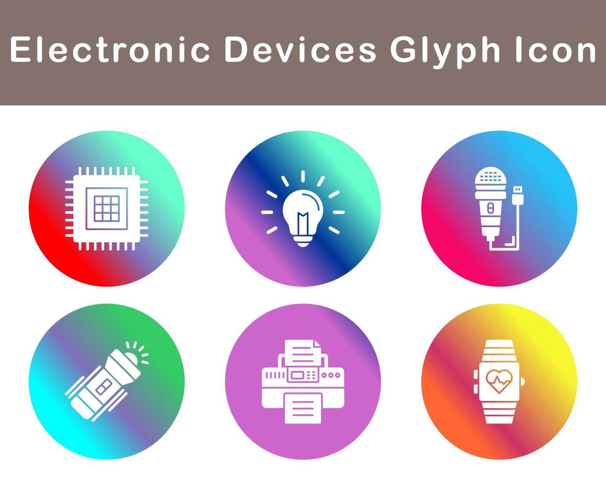 electrónico dispositivos vector icono conjunto