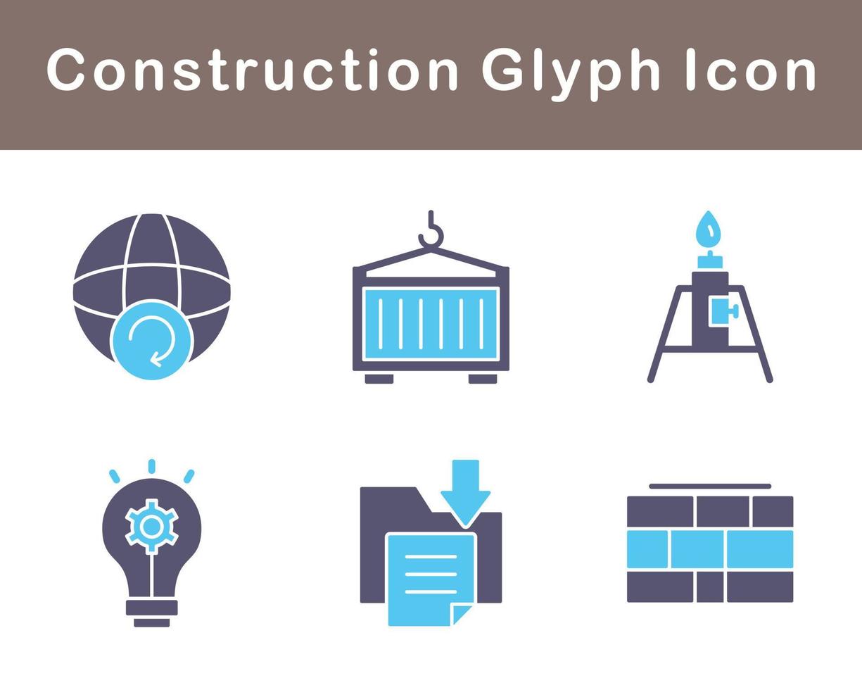 conjunto de iconos de vector de construcción