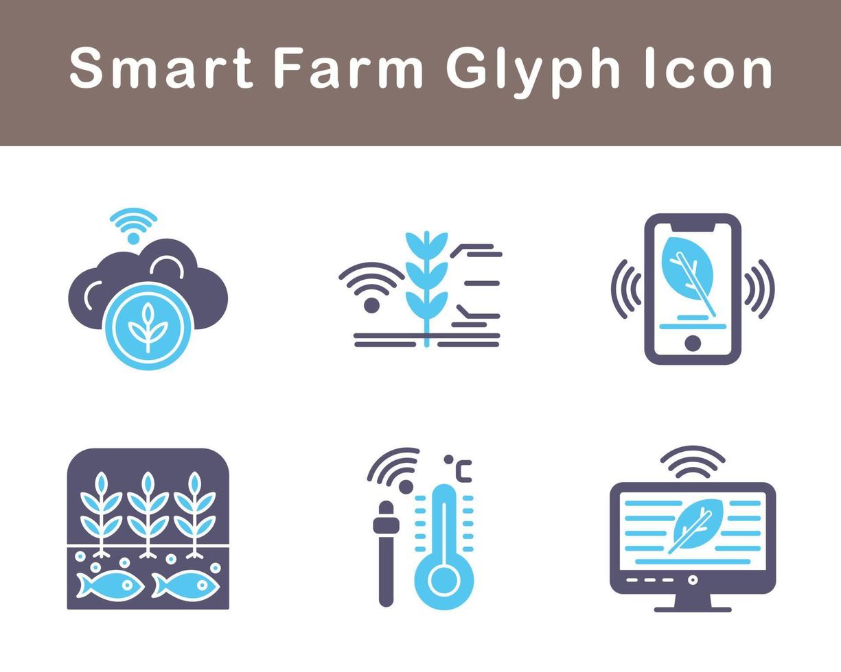 Smart Farm Vector Icon Set