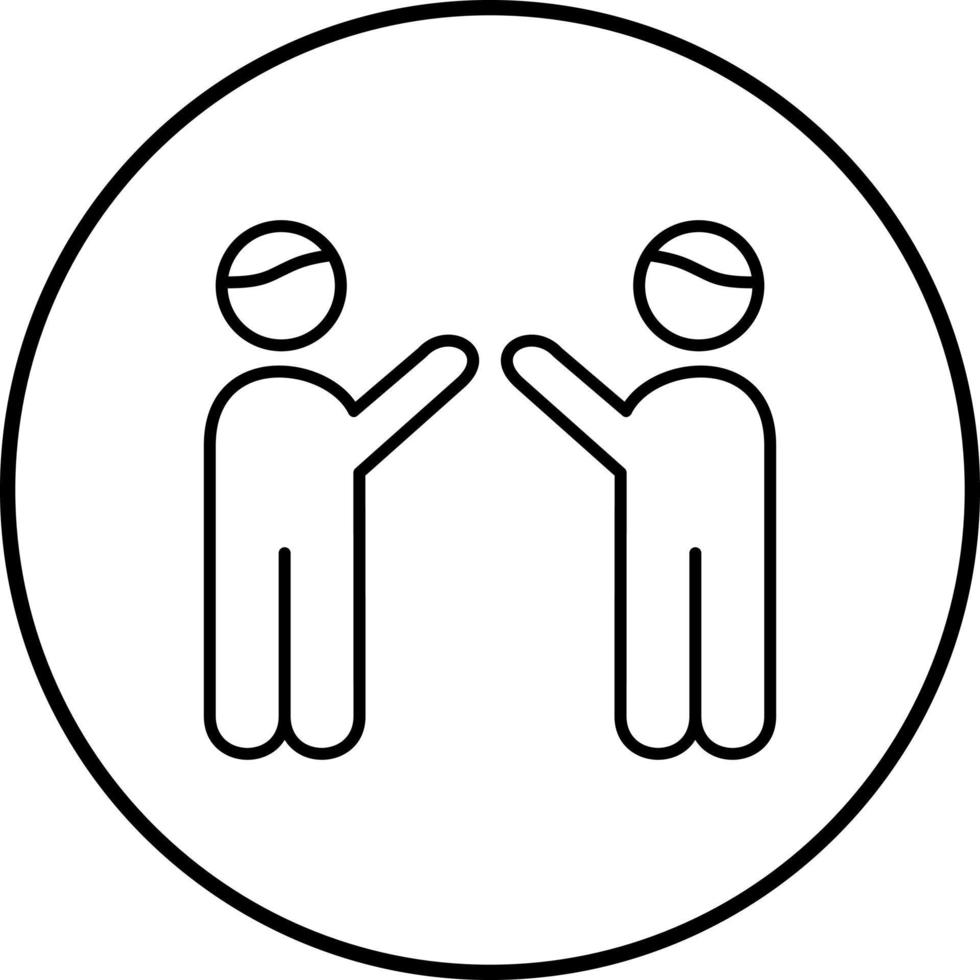 Waving to people Unique Vector Icon