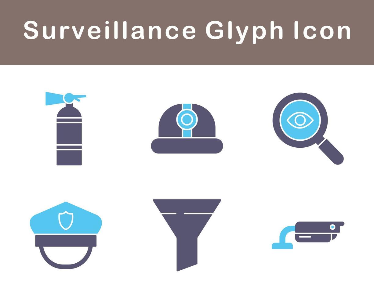 Surveillance Vector Icon Set