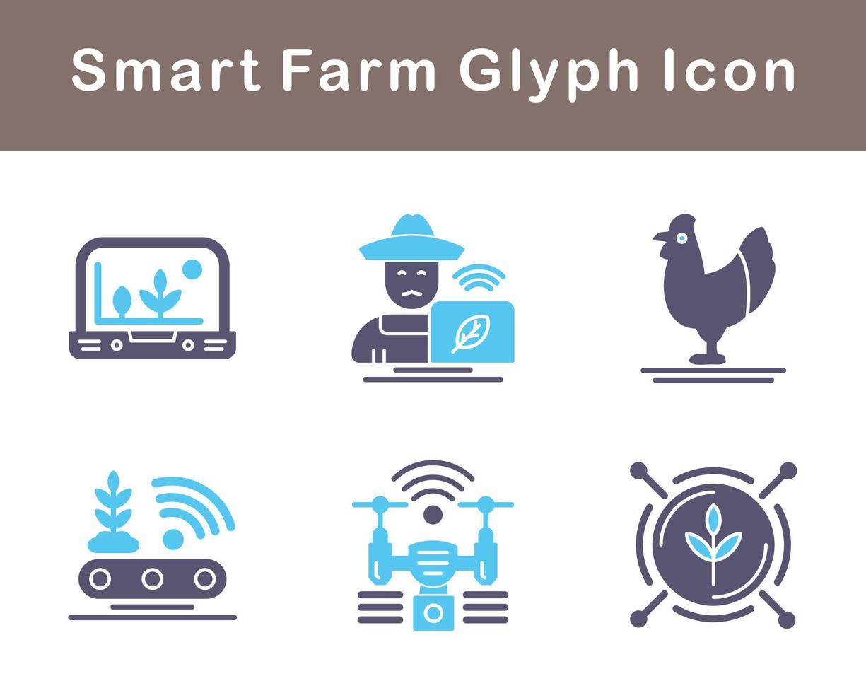 Smart Farm Vector Icon Set