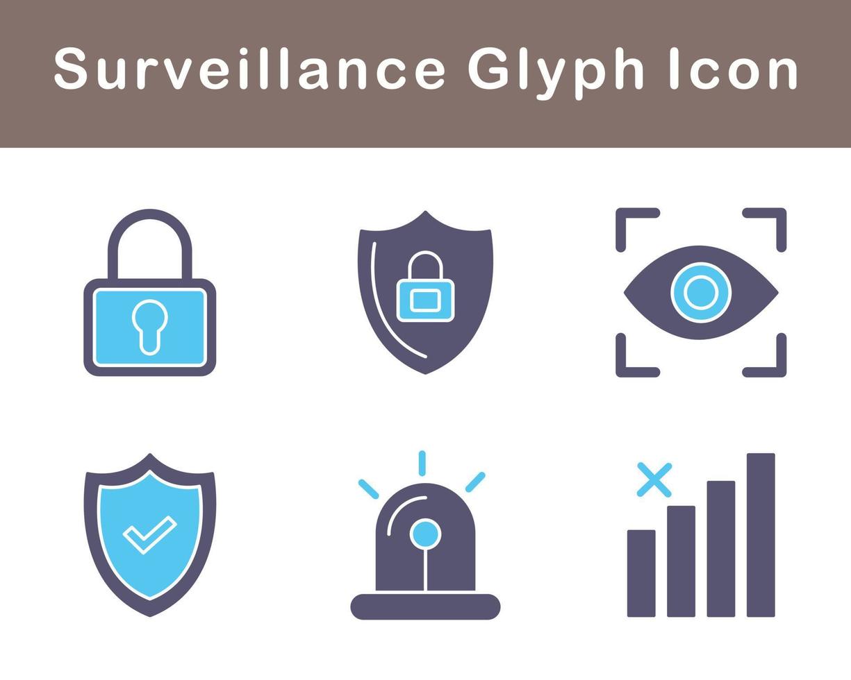 Surveillance Vector Icon Set