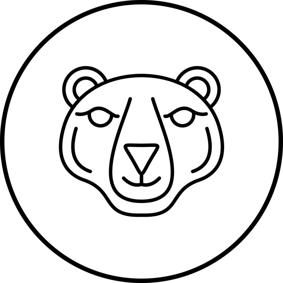 Polar Bear Unique Vector Icon