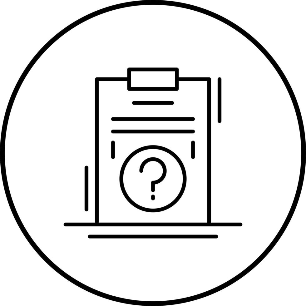 Question  Unique Vector Icon