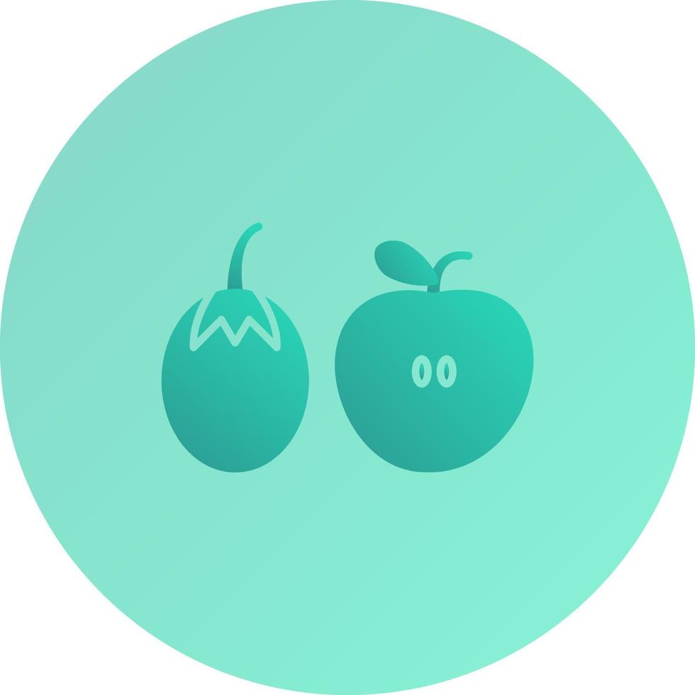 Fruits And Vegetables Unique Vector Icon