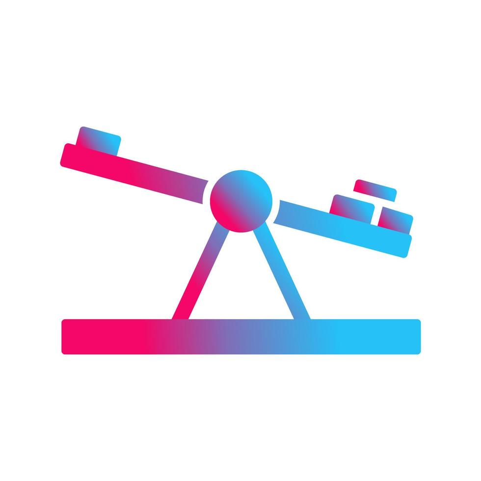 Seesaw Unique Vector Icon