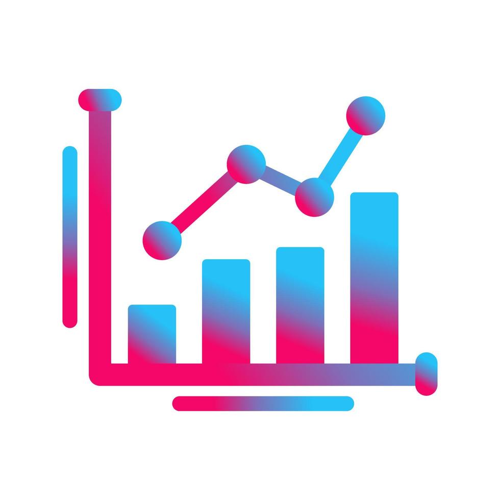 Bar Chart Unique Vector Icon