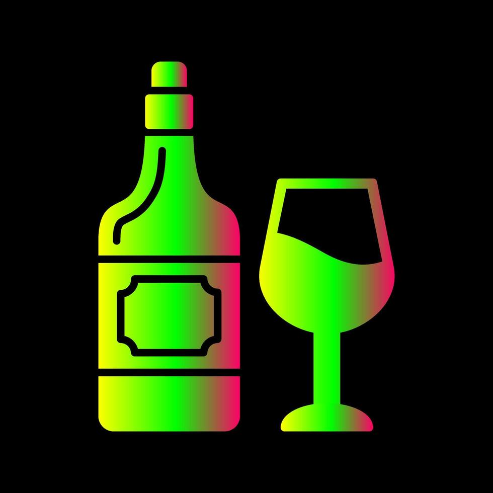 vino único vector icono