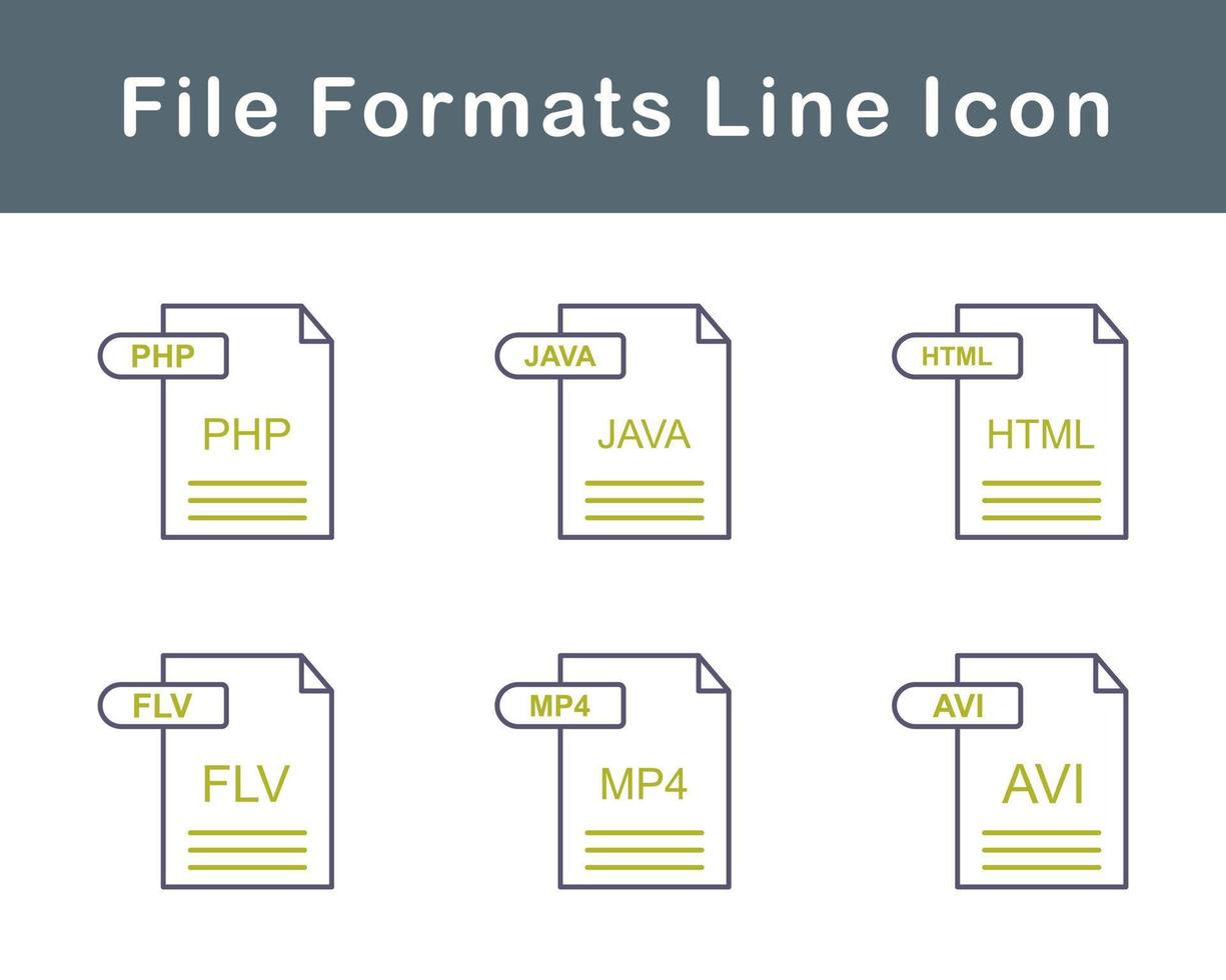 File Formats Vector Icon Set