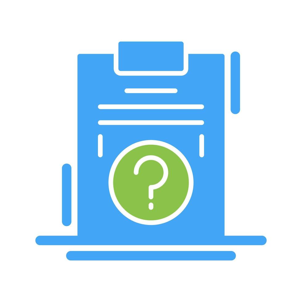 Question  Unique Vector Icon