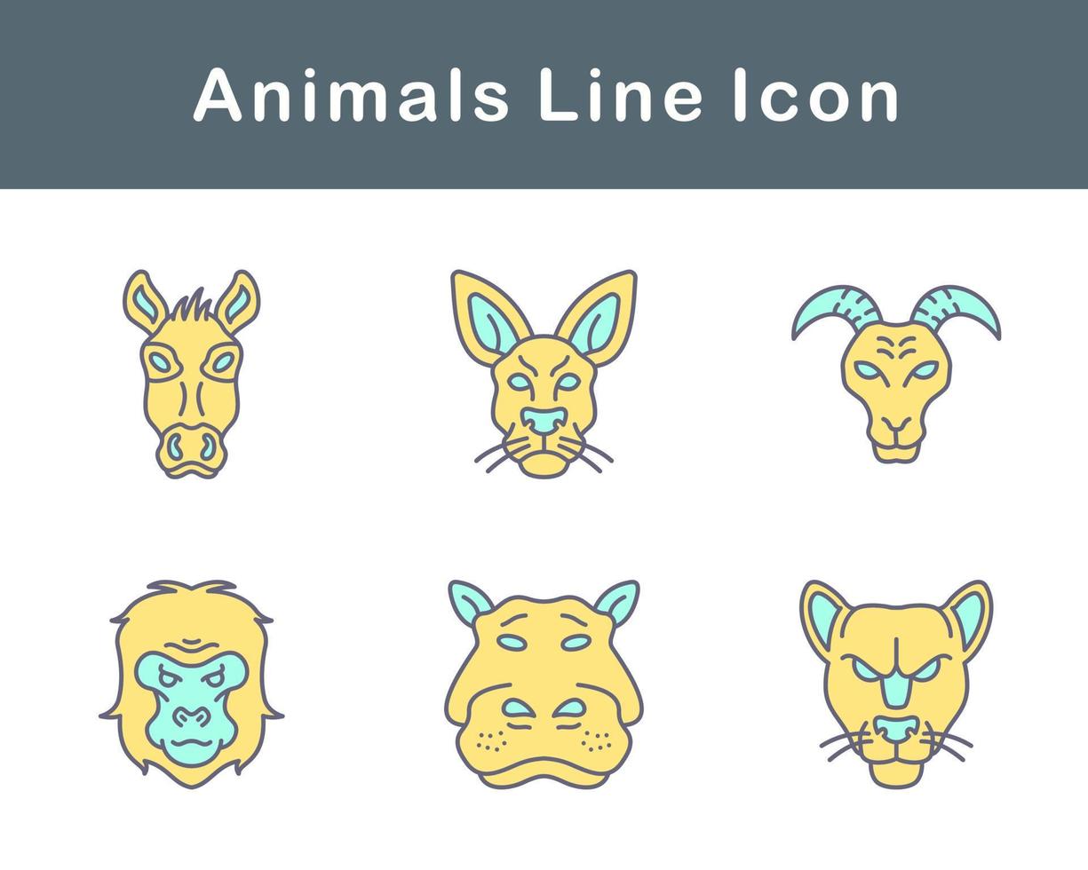 Animals Vector Icon Set