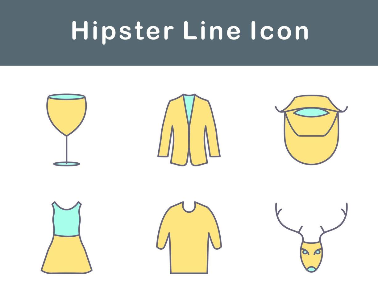 Hipster Vector Icon Set