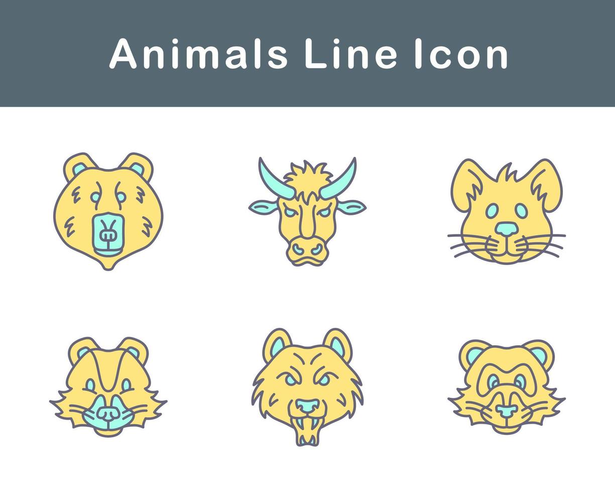 Animals Vector Icon Set