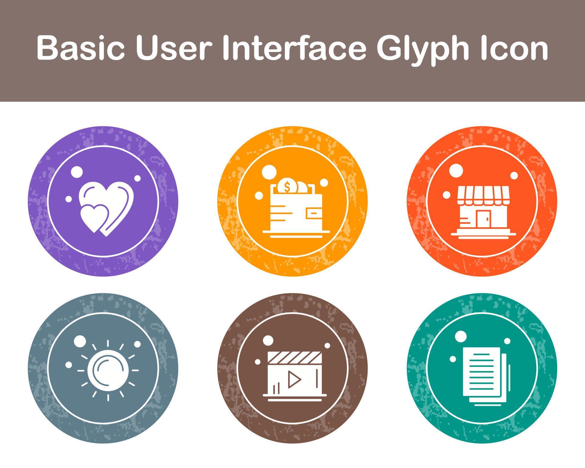 Basic User Interface Vector Icon Set 21402382 Vector Art at Vecteezy