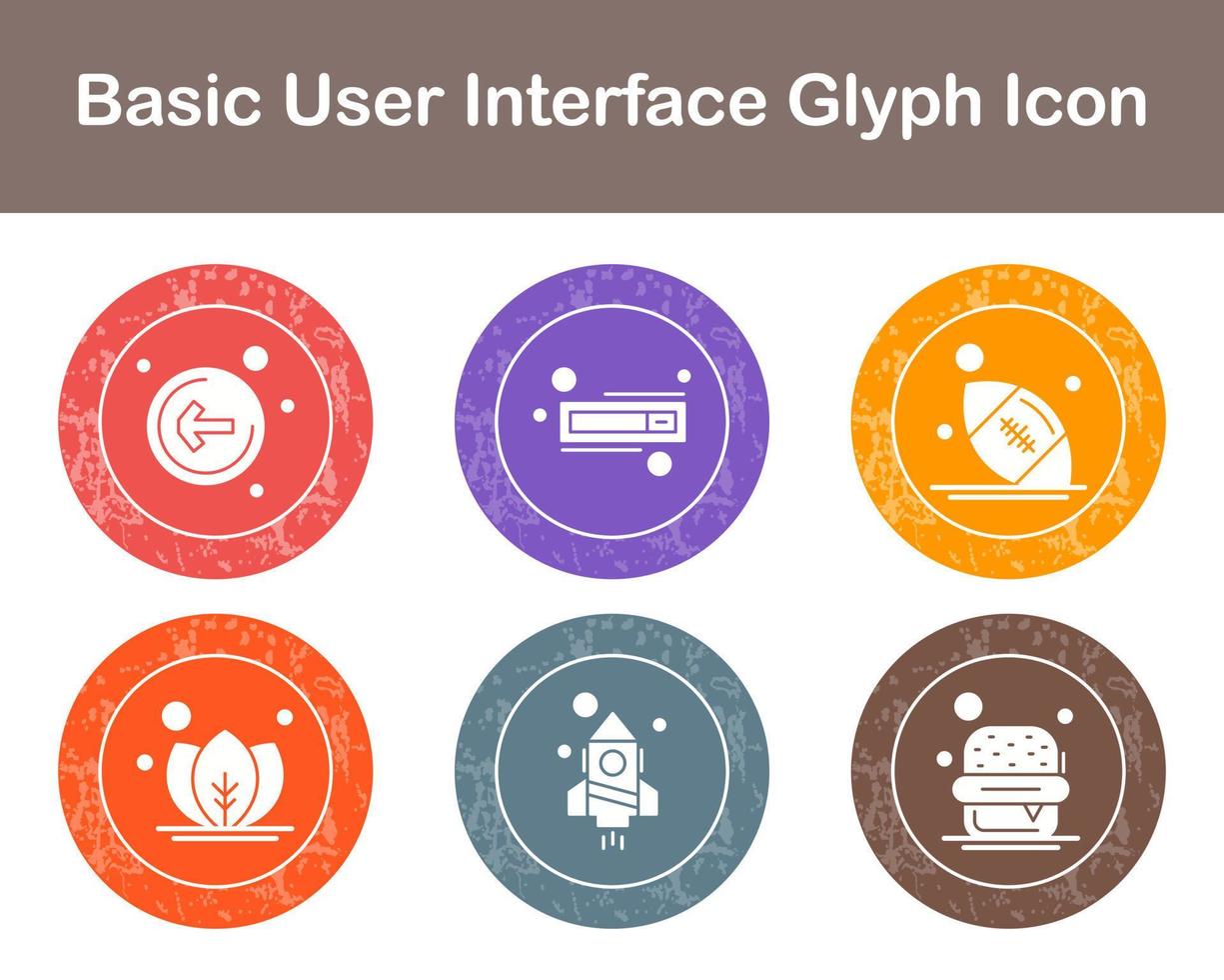 básico usuario interfaz vector icono conjunto