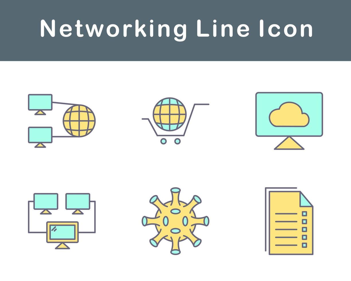 Networking Vector Icon Set