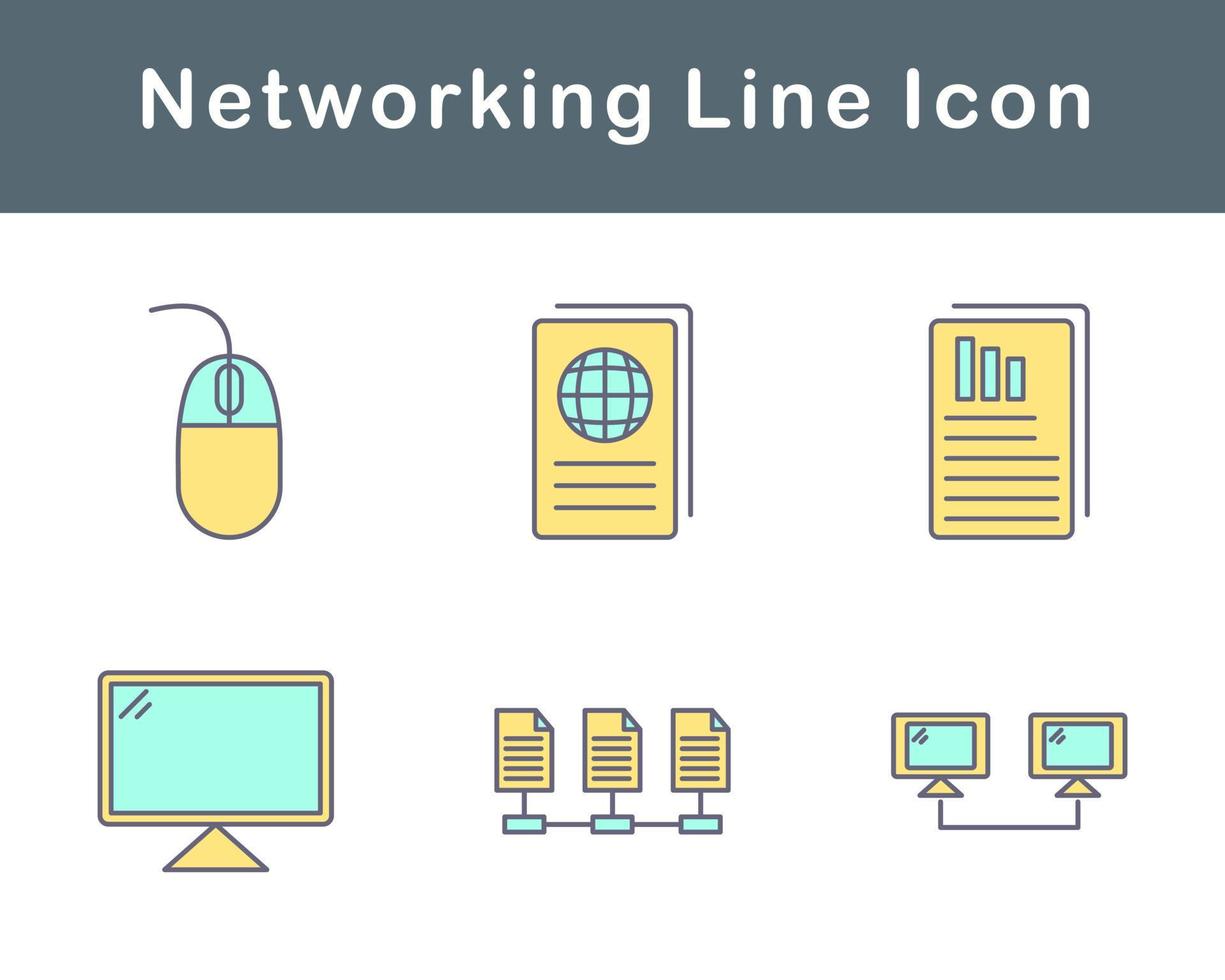 Networking Vector Icon Set