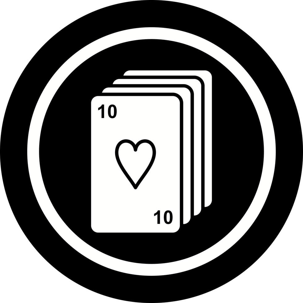 icono de vector de baraja de cartas