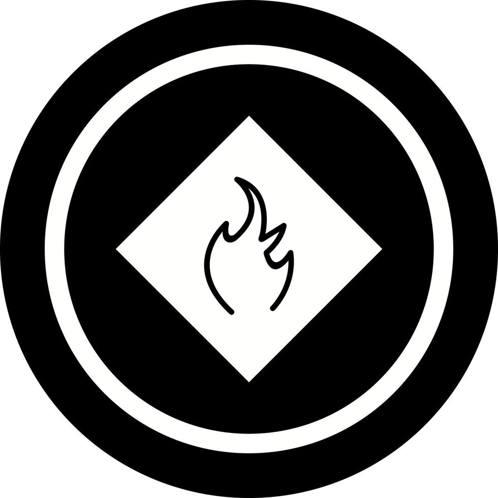 Danger of Flame Vector Icon