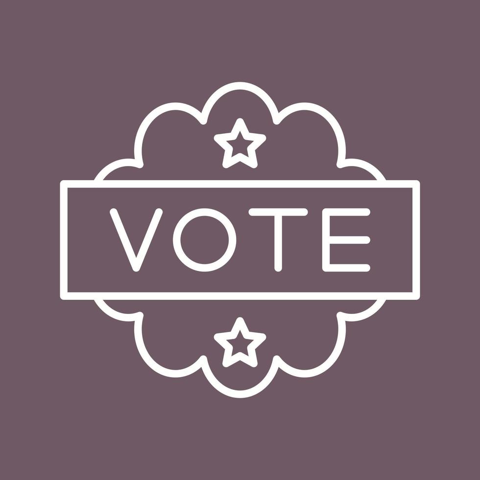 Vote Unique Vector Icon