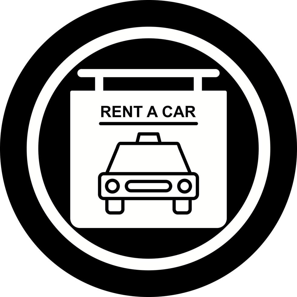 Rent a Car Vector Icon