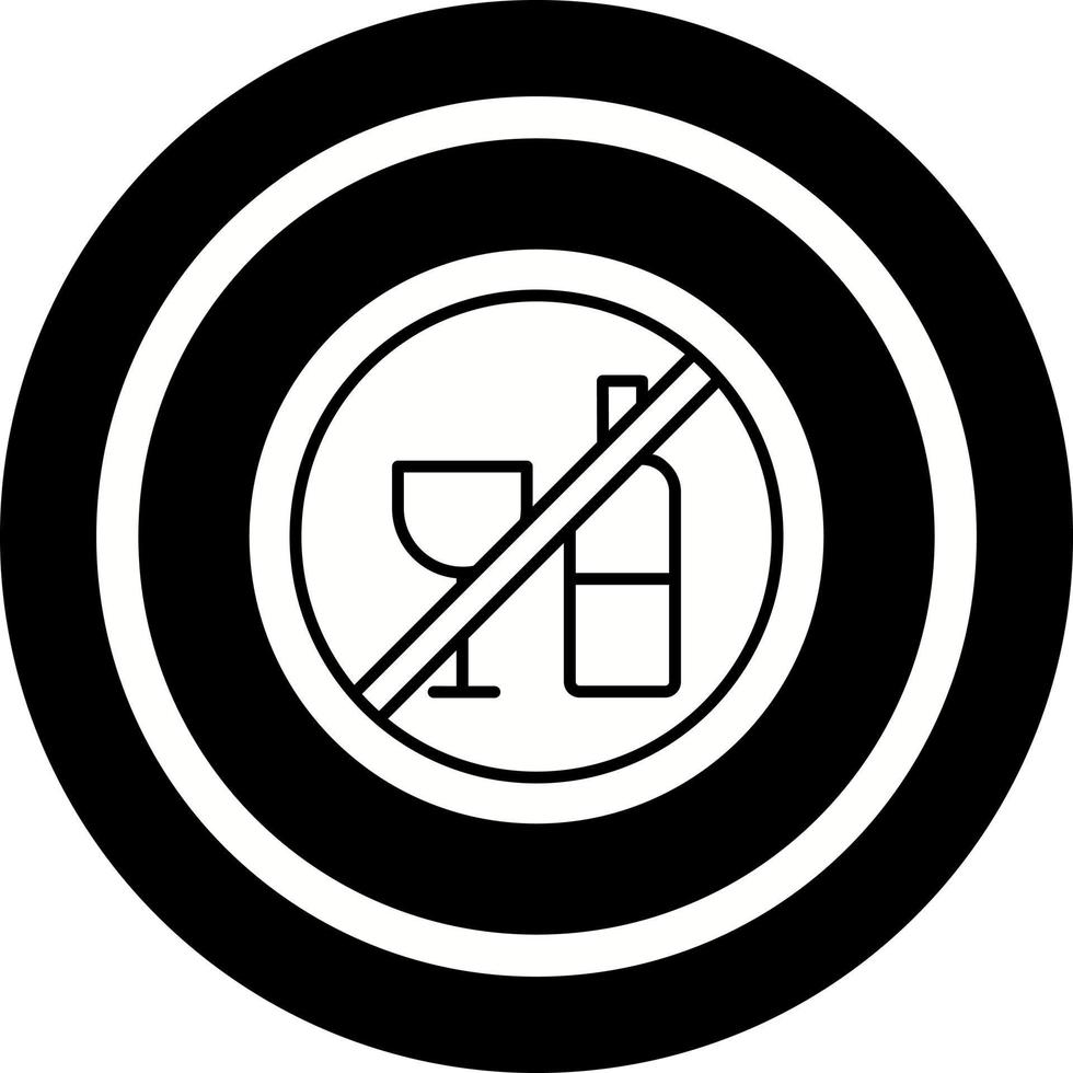 No Drinking Vector Icon