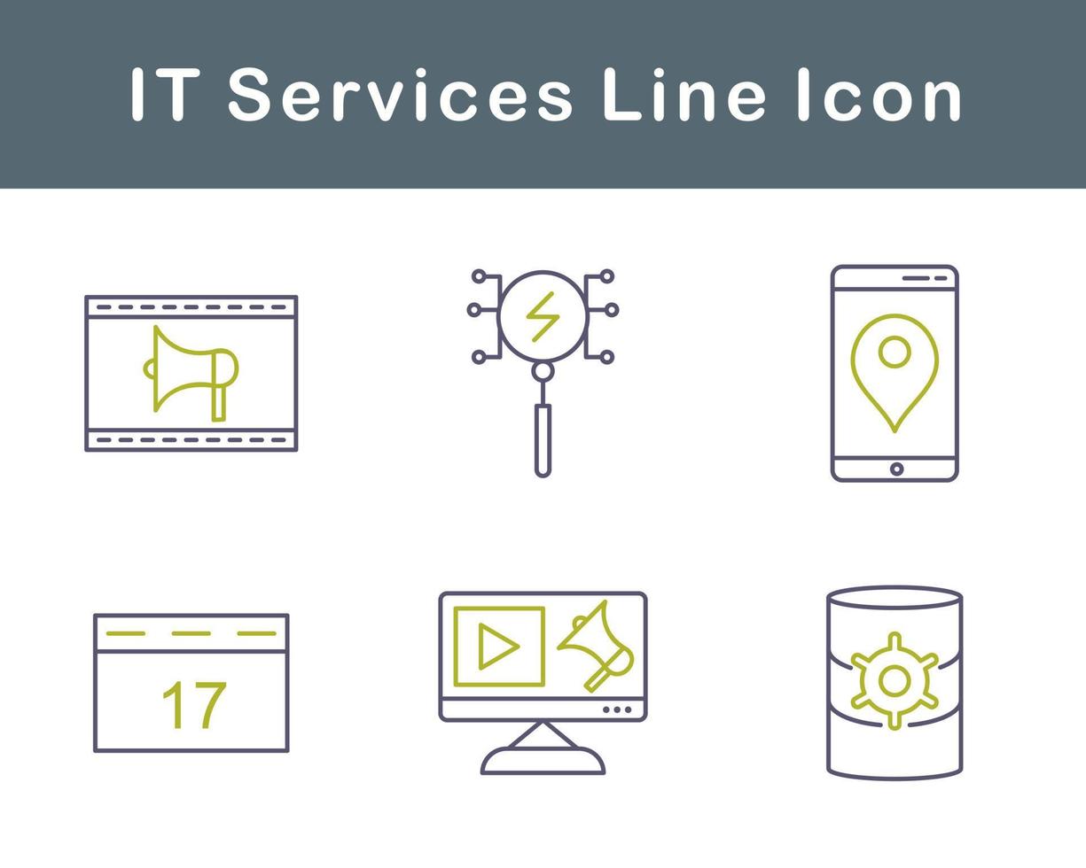 IT Services Vector Icon Set