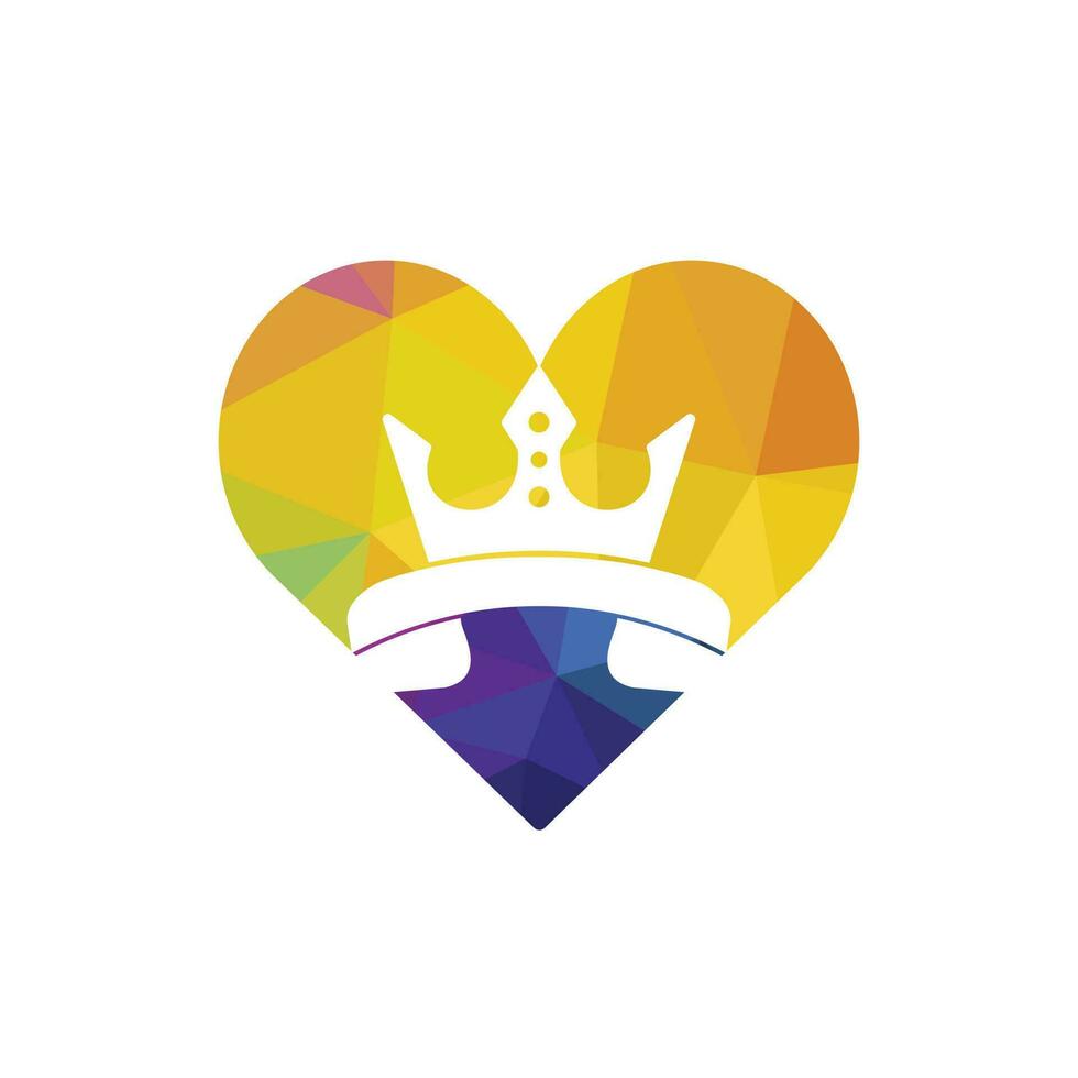 King call vector logo design. Handset and crown icon design.