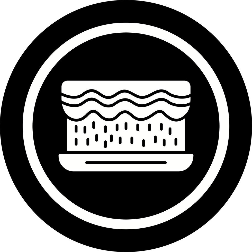 Unique Cream Cake Vector Icon