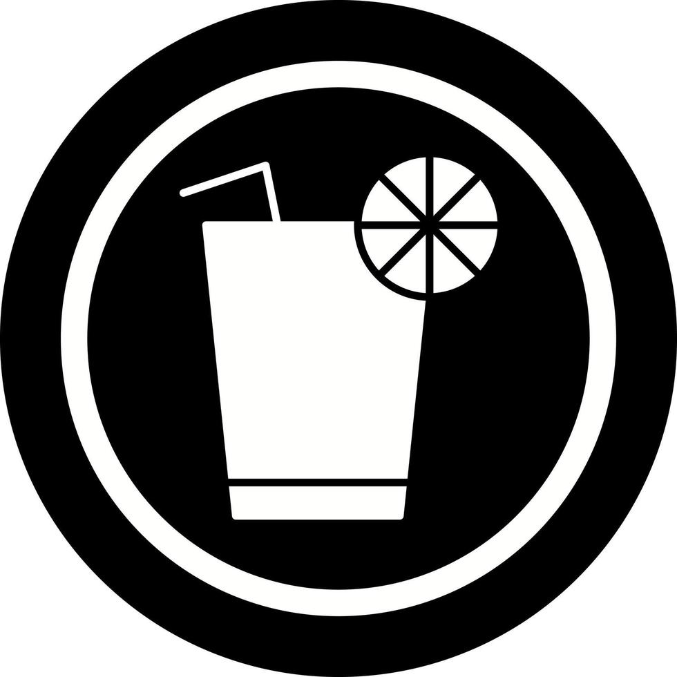 icono de vector de jugo de limón único