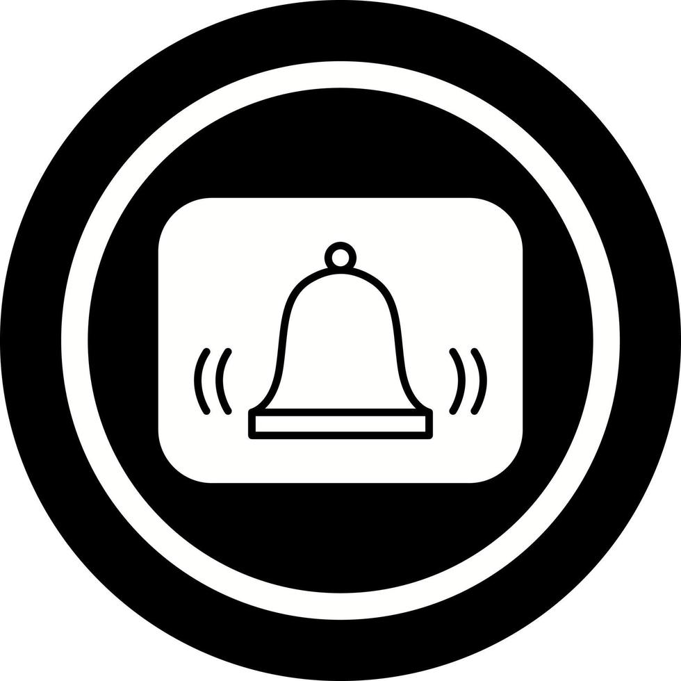 icono de vector de alarma único