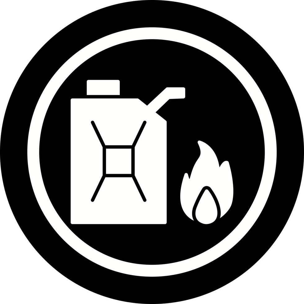 icono de vector de combustible único para disparar