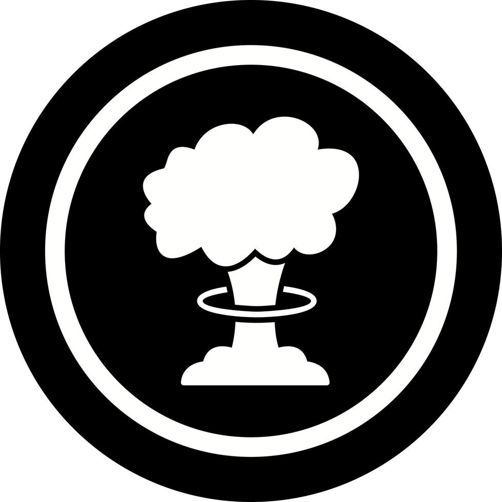 icono de vector de explosión de bomba única