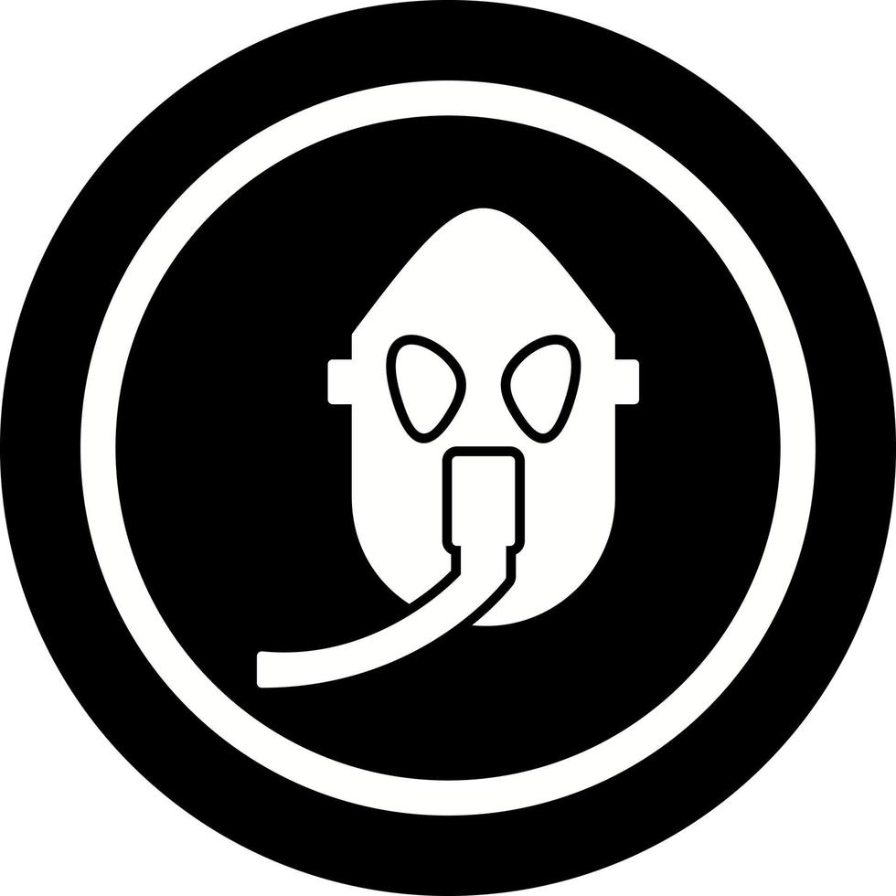 Unique Oxygen Mask Vector Icon